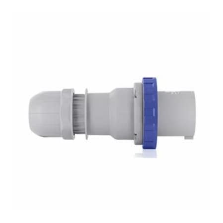 Leviton Pin & Sleeve Receptacle, 125 A, 208/250V AC, 4 Pole, IEC Grounding, Blue W4125-P9